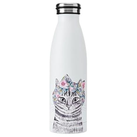 Mikasa Tipperleyhill  Trinkflasche de 500 ml, Katzen-Design de, mit Etui