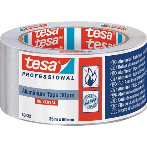 Cinta adhesiva universal de aluminio de 50 mm x 25 m