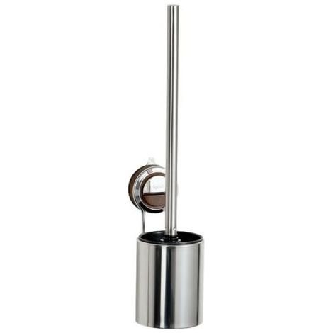 Ensemble de brosse de toilette murale à ventouse en acier inoxydable pour salle de bain (1/5)