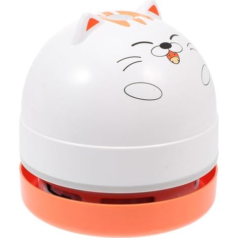 Aspirateur Portatif Rechargeable USB 1200ma Design Animal Mignon, Mini Nettoyeur Portable en Abs pour Bureau et Espace Entre Fenêtres (1/5)
