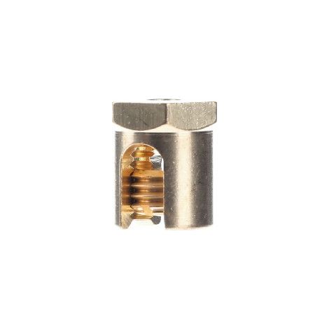 OBO Bettermann Erdungsklemme mit Befestigungsgewinde M6 4-50mm² Messing messing, 50 Stück, 6404006 (1/2)