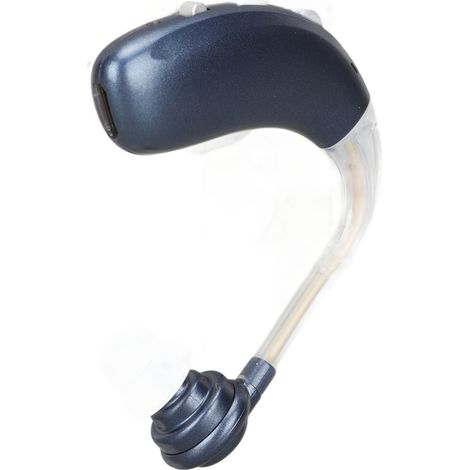 Aide auditive rechargeable Sound Aid, amplificateur de voix, casque audio pour films, cours et réunions (bleu). (1/5)