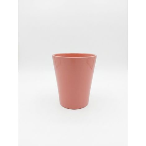 GERMANY - Cache-pot en céramique rose brillant - D10 H12cm - Design épuré - Voir photos (1/4)