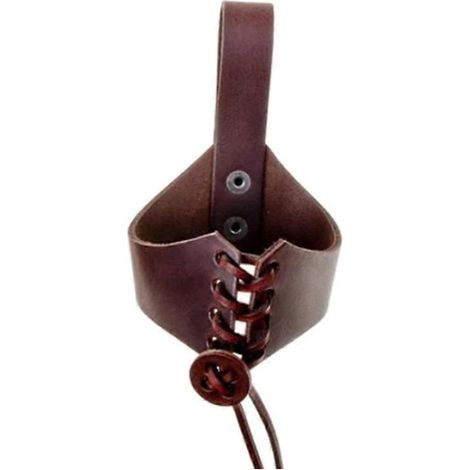 Porte-gobelet en cuir réglable avec sangle, idéal pour amateurs de café et bière, couvre-mug pratique pour déplacements, accessoire universel. (1/4)