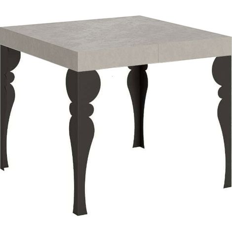 Tavolo allungabile 90/246x90 cm Paxon cashmere gambe antracite (1/5)