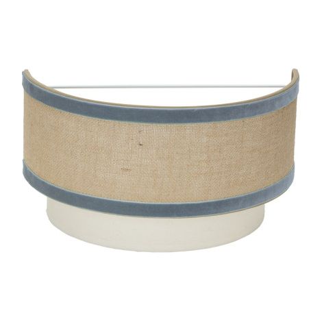 Wandleuchte "Carnelian" 17,5x30x16cm 1xE27 (Leuchtmittel nicht enthalten) beige und blau