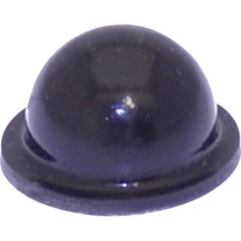 TOOLCRAFT PD2055SW Gerätefuß selbstklebend, rund Schwarz (Ø x H) 9.6 mm x 5.4 mm 1 St.