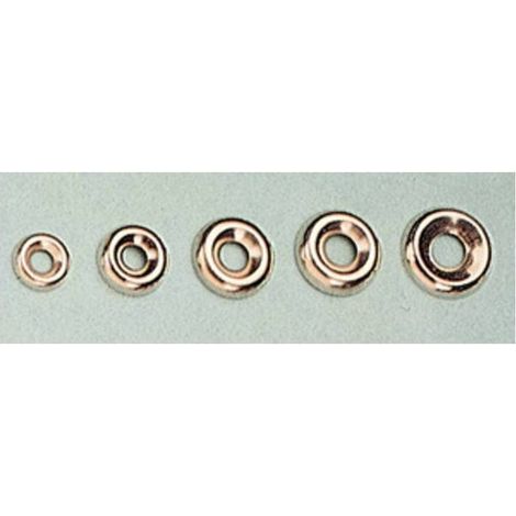 5 x SC ORLI SOTTOVITE ACCIAIO NICHELATO 14 MM  50 PZ
