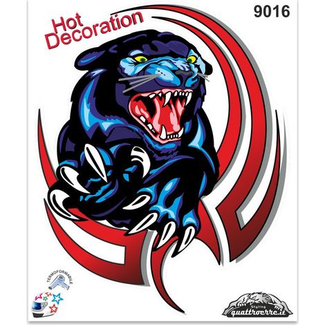 Adesivi Stickers Giganti Pantera Tribale 24 x 20 cm