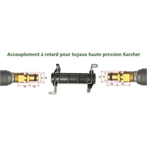 Tuyau Haute Pression - 6 M - 180 Bar - Pour Nettoyeur Auto - 5 5 Mm Diamètre Intérieur (1/5)