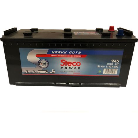 Batterie 12V 180Ah 1100A HEAVY DUTY STECOPOWER - 945