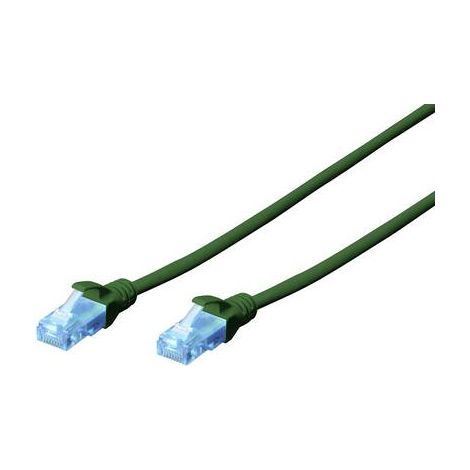 Cordon de brassage DIGITUS UTP cat. 5e 1m PVC vert (1/2)
