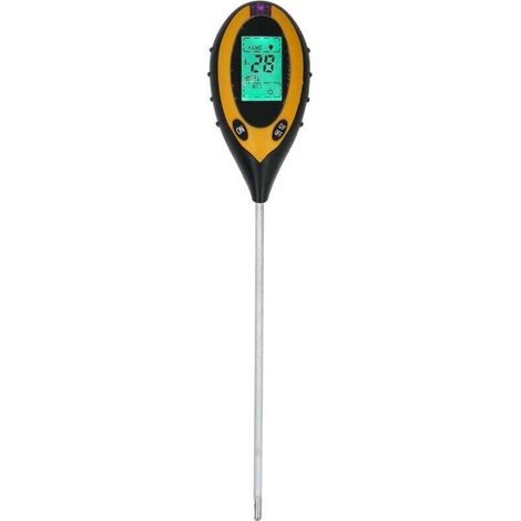 4-in-1-Bodentester, digitaler Sensor für Feuchtigkeit, pH-Wert und Licht, multifunktional, für Garten, Landwirtschaft und Rasen (1/4)