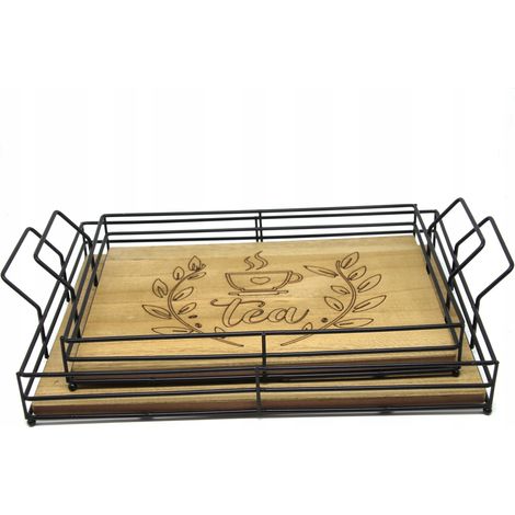 Juego de bandejas decorativas de cocina con asas (1/5)
