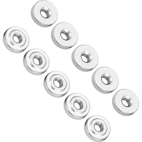 10 Pieces Knurled Nut, Round Knurled Nuts, GB807 M8 Carbon Steel Handle Nut (M8) (1/5)