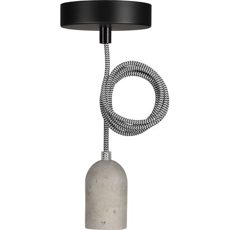 luminaire suspendu - bailey bern - e27 - 1.5 mètres - béton - bailey 141473