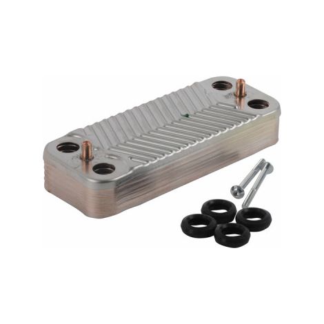 Diff – Échangeur thermique 12 plaques – Compatible chaudières Viessmann Vitopend 100 et Vitodens 100 – Performance optimisée pour ECS