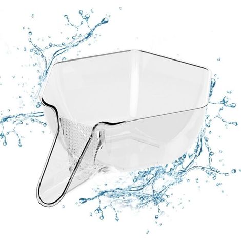 Multifunctional draining basket with integrated filter, ideal for washing vegetables. (1/5)