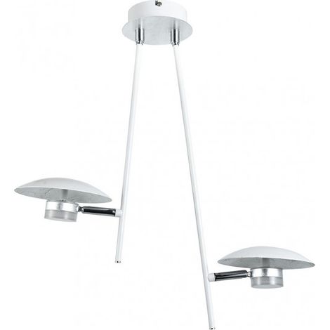 FAB 153692074 Cape Town Pendelleuchte 2l 12w 4000k Weiß / Silber 1080 Lm 52x49x15 Cm lenkbar und verstellbar (1/4)