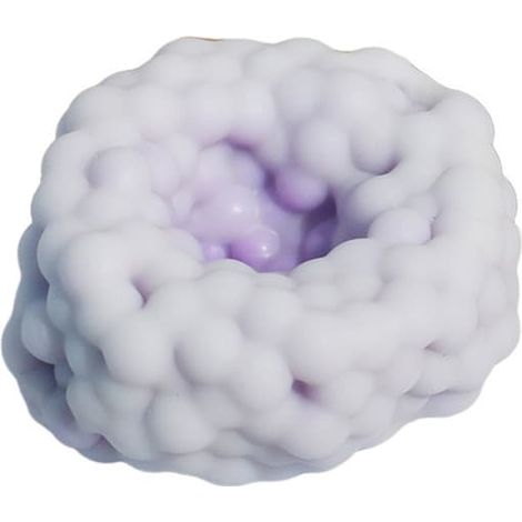 Squishies, jouets anti-stress pour adultes et enfants, balle anti-stress croustillante, jouet de bureau portable, violet (1/5)