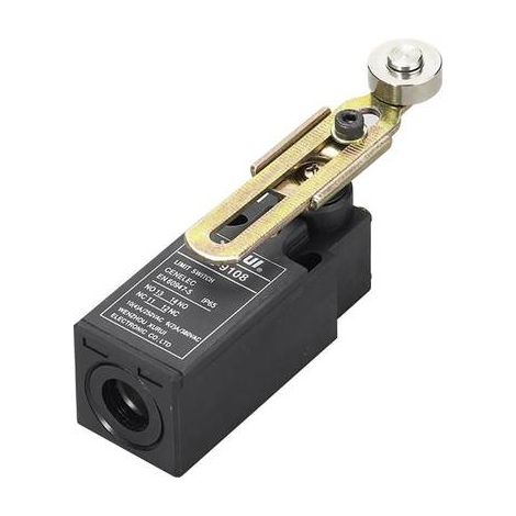 Tru Components – Interrupteur de fin de course 250 V/AC 10 A – Levier pivotant à galet à rappel – IP65 pour environnements humides – 1 pc(s)