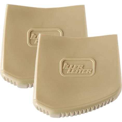 Iller Außenschuhe für Sprossen- und Stufenstehleitern 66x22mm Holmgröße in beige 2 Stück
