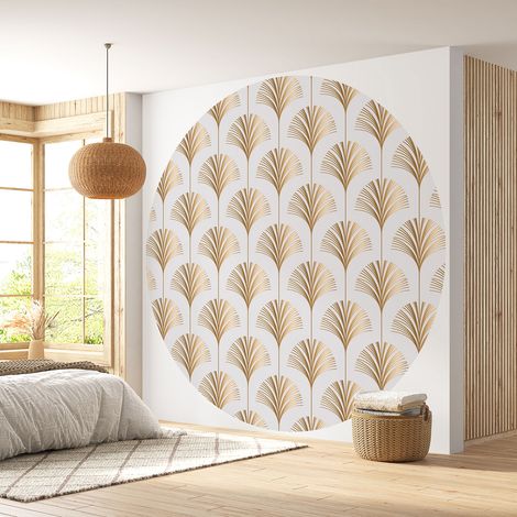 Papier peint rond / cercle - Motif oriental - 261 - Diamètre 50 cm (1/4)