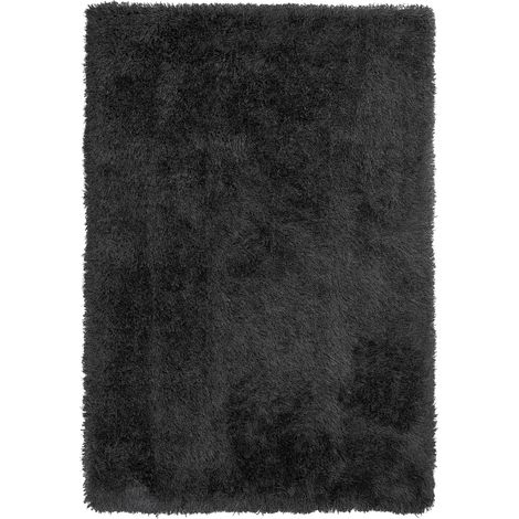 Tappeto pelo lungo 160 x 230 cm Nero Cide (1/5)
