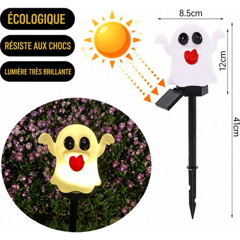 Balise solaire LED extérieure fantôme levant les mains IP54 5V Halloween réf 3674 300 g – Livraison gratuite