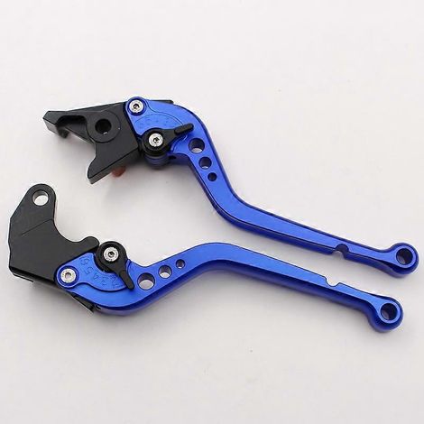 Compatible avec tous les modèles Buell XB12 jusqu'à 2008 : guidon modifié avec frein et embrayage (long, bleu). (1/5)