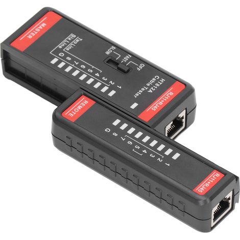 Testeur de Lignes Téléphoniques RJ11/RJ45 et Câbles Réseau, Appareil de Mesure HT812A (1/5)