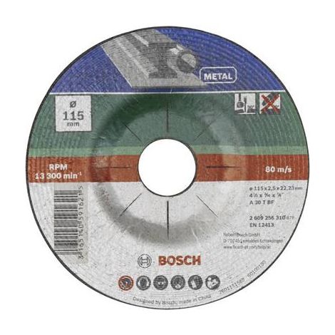 Disque à tronçonner avec partie centrale encastrée en métal Ø 115 mm BOSCH 2609256310 (1/2)