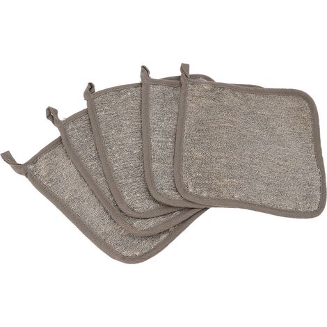 Lot de 5 gants de toilette exfoliants pour le visage et le corps, pour le massage, pour femmes et hommes. (1/5)