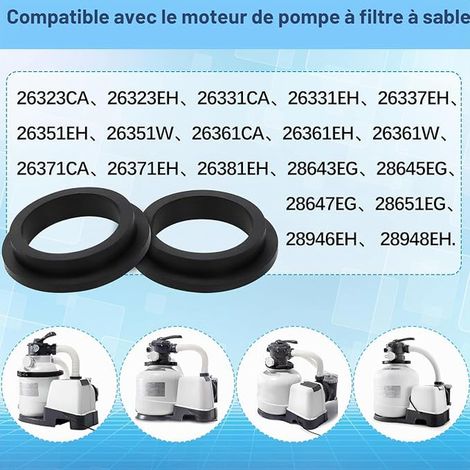 Rubber Washers for Sand Pump, Pool Pump Gasket, Rubber O-Rings for Pool Valves 26323CA, 26323EH, 26331CA, 26331EH, 26337EH (1/2)
