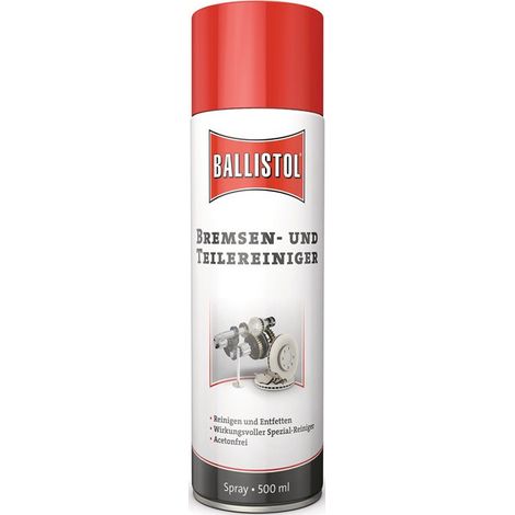 Limpiador de frenos y piezas, aerosol de 500 ml sin acetona BALLISTOL (Por 6)