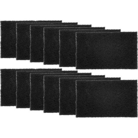 Lot de 12 Filtres Absorbants pour Poubelles, DéSodorisant Purifiant au Charbon Actif Seaux à Compost-Rectangle (1/4)