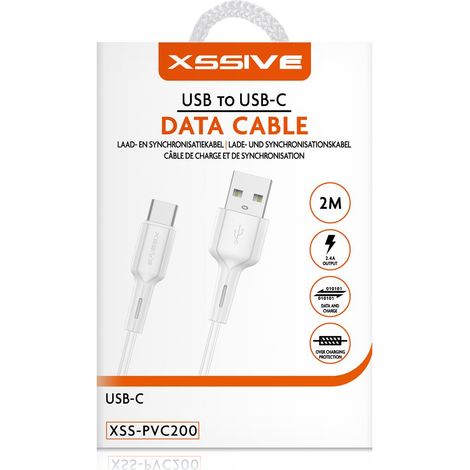 Lade- und Datenkabel Kompatibel mit USB-C Auto Disconnect 2m