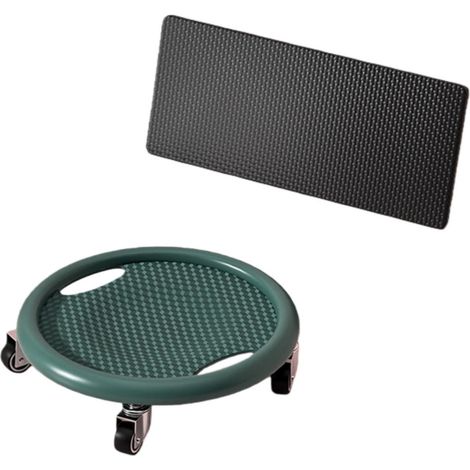 Roue d'Exercice Abdominale Silencieuse avec Tapis - Conception Stable et Antidérapante (1/5)