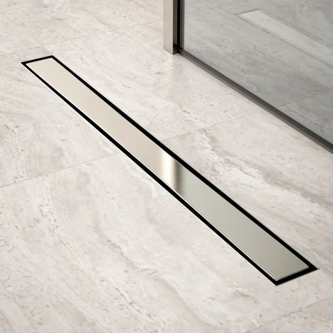 Hochwertiger Duschablauf 80 cm – Verchromter Edelstahl mit hohem Durchfluss – Geruchsneutralisierende Dichtung – Haarsieb – Herausnehmbarer Rost mit Easy-Clean-Technologie (1/5)