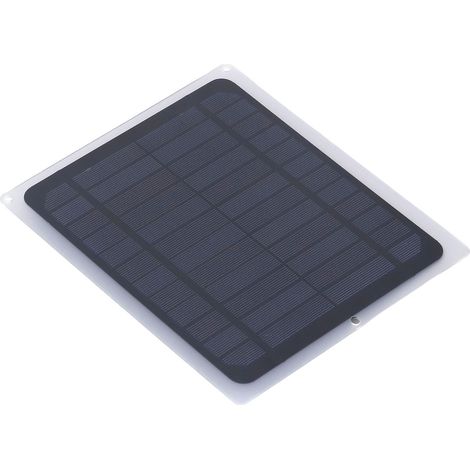Mini panneau solaire 12 V 10 W, étanche, monocristallin, avec protection anti-inversion de charge et chargeur USB pour téléphone et ventilateur d'extérieur. (1/5)