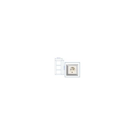 Embellecedor triple Gamma Plata mate
