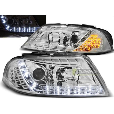 Paire de feux phares VW Passat 3BG 00-05 Daylight led chrome-27362014 (1/2)