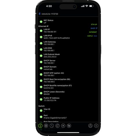 Netzwerkprüfgerät NE1E Netool IO Lite Smarter Netzwerk (1/3)