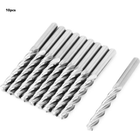 Fräser, Flachschaftfräser, 1/8" Schaft, 4-schneidiger Schaftfräser (3,175 x 17 x 22 mm) (1/4)