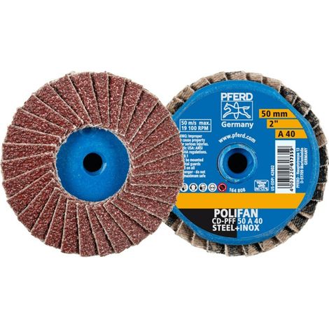 Fächerschleifscheibe COMBIDISC-Mini-POLIFAN D.50mm K.40 19100min-¹ PFERD (1/5)