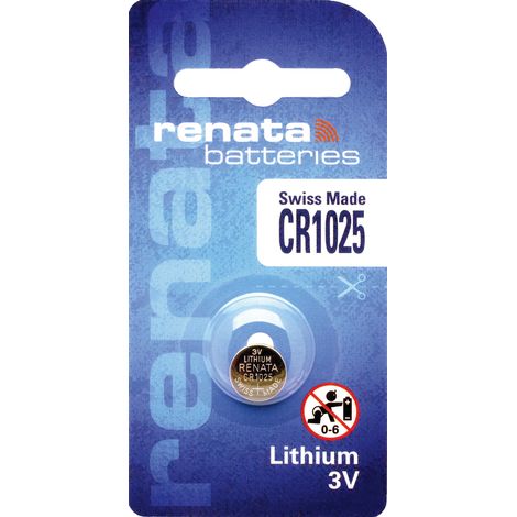 .Renata CR1025 3V au lithium.