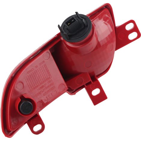 Jeffergarden Ensemble antibrouillard arrière gauche 6350HA remplacement de la coque rouge pour Peugeot 206+ 20092012