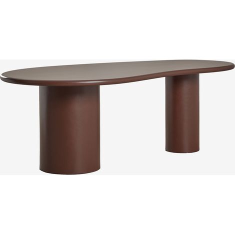 SKLUM Ovaler Esstisch aus MDF (220x115 cm) Billie Braun Kaffee (1/5)