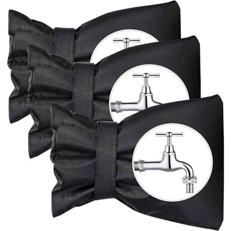3 PCS Outdoor Faucet Covers, Anti-Freeze, Waterproof & Insulated (1/5)