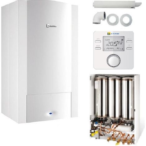 Chaudière murale gaz ODEALIS GVT C 24-2M CONDENS elm leblanc COMPLETE ( dosseret + ventouse + thermostat ELM CR100 )